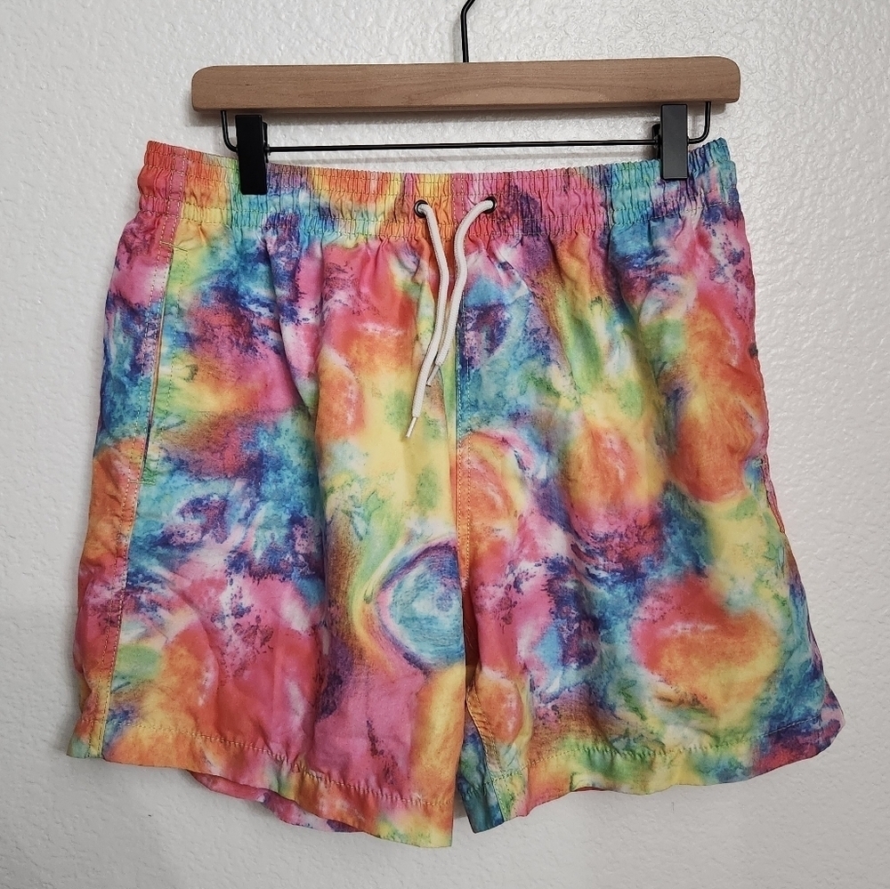 Trunks surf & swim co tie dye swim trunks Men's size large